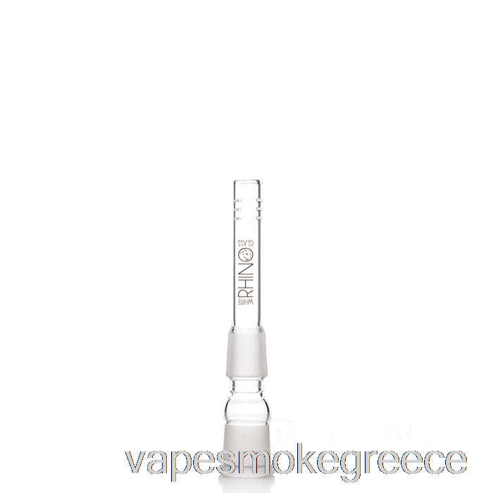 Vape Greece White Rhino 19/19 γυαλί κάτω στέλεχος 3,5 ιντσών